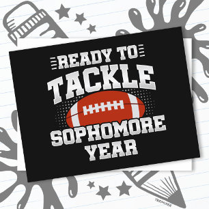 10e klas Football klaar om terug te pakken naar sc Briefkaart