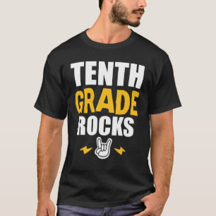10e klas Rocks Terug naar School Music Teacher St T-shirt
