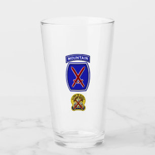 10e Mountain Divisie Patch Eenheid Insigne Glas