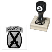 10e MTN Div MD Mountain Division Rubberstempel (Gestempeld)