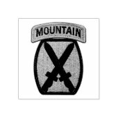 10e MTN Div MD Mountain Division Rubberstempel (Afrduk)