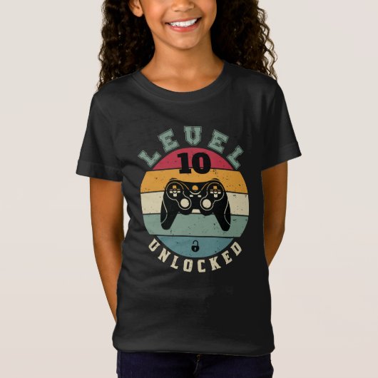 10e onvergrendelde gamer, gedenkdag t-shirt (Voorkant)