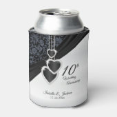 10e onyx Wedding Jubileum Blikjeskoeler (Blikje Voorkant)