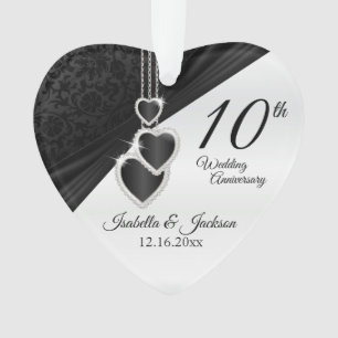 10e Onyx Wedding Jubileum Keepasedesign Ornament