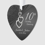 10e onyx Wedding Jubileum Keepomwille Design 2 Ornament (voorkant)