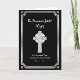 10e Priesterwijding Jubileum Tin Aluminium Kaart