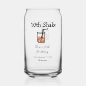10e Shake 10e anniversaire heureux milkshake scrib (Verso)