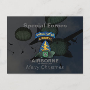 10e Special Forces SFG Green Barets Feestdagenkaart