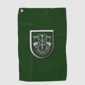 10e Speciale Forces Group Insignia Golfhanddoek (Voorkant)