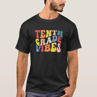 10e Tiende Klas Sfeer Leraar Terug Naar School Ret T-shirt