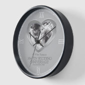 10e tinnen huwelijksjubileum aangepaste foto hart (Hoek)