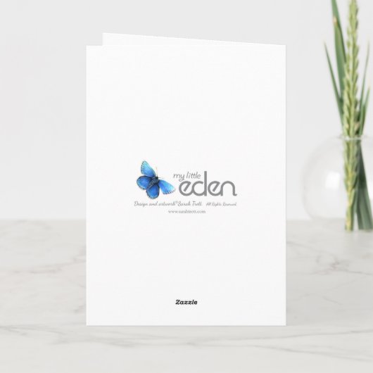 10e tinnen huwelijksjubileum fotokaart kaart (Achterkant)