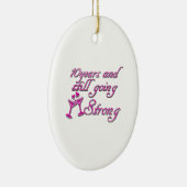 10e trouwdag keramisch ornament (Rechts)