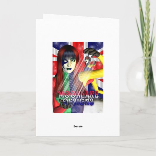 10e trouwdag Tin Huwelijk Kaart (Achterkant)