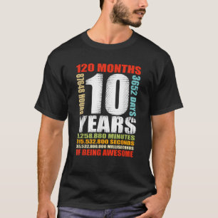 10e verjaardag 10 jaar oude jongens meisjes Kinder T-shirt