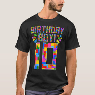 10e verjaardag 10e verjaardag oude blokboeien t-shirt