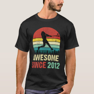 10e verjaardag Baseball 10 jaar oud Geweldige sind T-shirt
