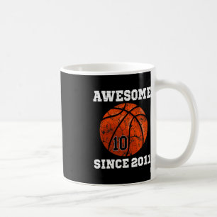 10e verjaardag Basketbal Liefhebber Gift 10 Jaar O Koffiemok