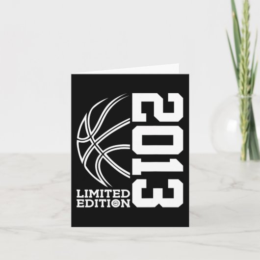 10e verjaardag Basketbal Limited Edition 2013 2 Kaart (Voorkant)