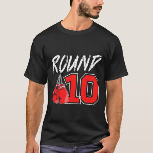 10e verjaardag boksen jongen 10 jaar oud bokser ve t-shirt