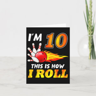 10e verjaardag Bowling Dit is hoe ik 10 jaar kan r Kaart
