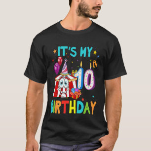 10e verjaardag Circus 10 jaar oude verjaardag T-shirt