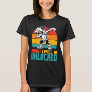 10e Verjaardag Dabbing Boy Bruh Level 10 Year Old  T-shirt