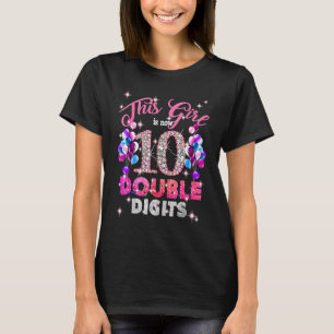 10e verjaardag Dit meisje is nu 10 cijfers T-shirt