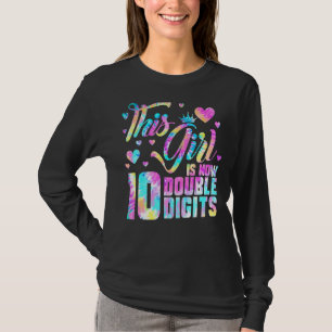 10e verjaardag Dit meisje is nu 10 cijfers T T-shirt