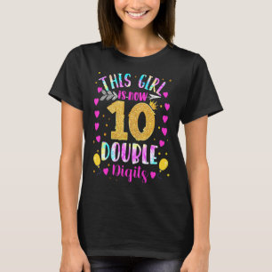 10e verjaardag Dit meisje is nu 10 cijfers Ti T-shirt