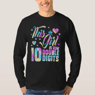 10e verjaardag Dit meisje is nu 10 cijfers Ti T-shirt