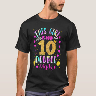 10e verjaardag Dit meisje is nu 10 cijfers Ti T-shirt