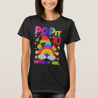 10e verjaardag Fidget Speelgoed Het meisje van 10e T-shirt