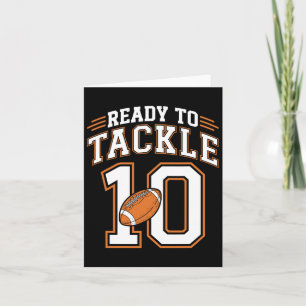 10e verjaardag Football liefhebber 10 jaar oud kla Kaart