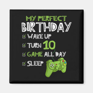 10e verjaardag gaming 10 jaar oude perfecte gamer magneet