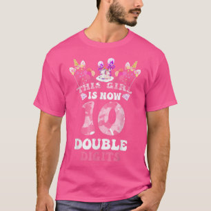 10e verjaardag geeft Shirt dit meisje is nu 10 dol