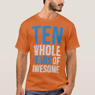 10e verjaardag Gift Boy 10 Tien jaar oude jongens  T-shirt