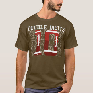 10e Verjaardag Grappig Gezegde Dubbele cijfers T-shirt