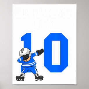 10e verjaardag - IJshockey 10 jaar oud Poster