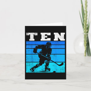 10e Verjaardag IJshockey Jongens Tien Hockey Verja Kaart