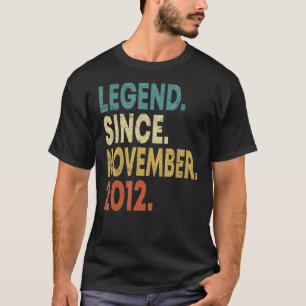 10e verjaardag jongen 10 jaar oud Legend sinds Nov T-shirt