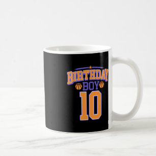 10e verjaardag Jongen Basketball Lover 10 jaar oud Koffiemok