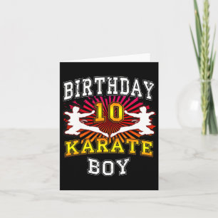 10e verjaardag jongen - Karate 10 jaar oud kinders Kaart
