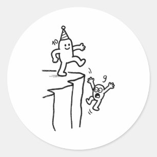 10e verjaardag jongens meisjes 10 jaar tien 10jr o ronde sticker