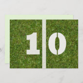 10e verjaardag! kaart (Voorkant / Achterkant)