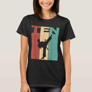 10e verjaardag Karate Taekwondo Thema 10 Jaar Oud T-shirt