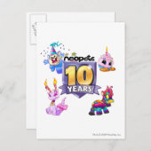 10e verjaardag Logo Briefkaart (Voorkant / Achterkant)