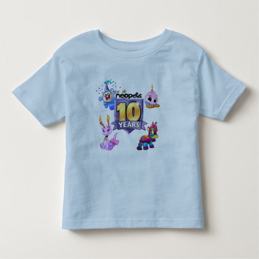 10e verjaardag Logo Kinder Shirts (Voorkant)