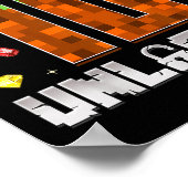 10e verjaardag niveau 10 ontgrendeld Kinder 10 jaa Poster (Hoek)