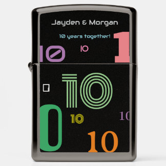 10e verjaardag Samen Zippo-aansteker